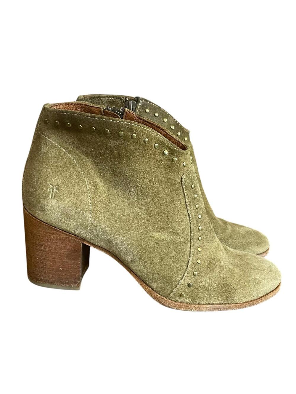 Frye Nora shortie Suede boots with block heel 8